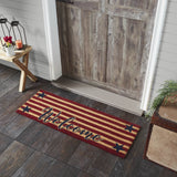 Patriotic Stripes Welcome Door Mats-Lange General Store