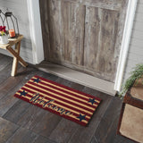 Patriotic Stripes Welcome Door Mats-Lange General Store