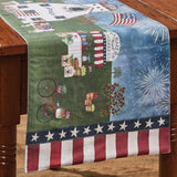 Patriotism at the County Fair Table Runner-Lange General Store