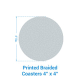 Peppermint Candy Braided Coaster Set-Lange General Store