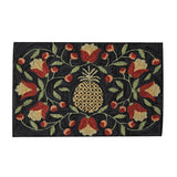 Pineapple & Flowers Hooked Rug-Lange General Store