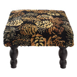 Rustic Pinecone Hooked Stool