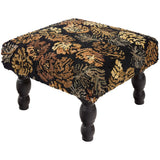 Rustic Pinecone Hooked Stool