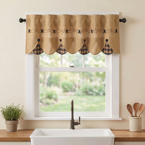 Pip Vinestar Scalloped Valance lifestyle image without dimension markings