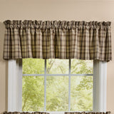 Tinderbox Brown Plaid Valance