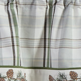 Ponderosa Pine Lined Bordered Valance-Lange General Store