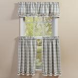 Ponderosa Pine Lined Bordered Valance-Lange General Store