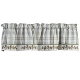 Ponderosa Pine Lined Bordered Valance-Lange General Store