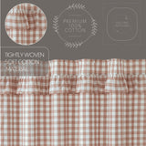 Portabella Buffalo Check Ruffled Shower Curtain-Lange General Store