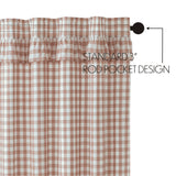 Portabella Buffalo Check Ruffled Shower Curtain-Lange General Store