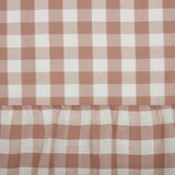 Portabella Buffalo Check Ruffled Shower Curtain-Lange General Store