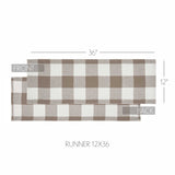 Portabella Check Table Runners-Lange General Store