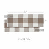 Portabella Check Table Runners-Lange General Store