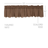 Preston Scalloped Valance-Lange General Store