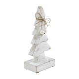 Pretty in Pearl Distressed White Wooden Trees-Lange General Store