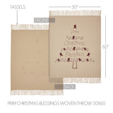 Prim Christmas Blessings Throw-Lange General Store