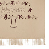 Prim Christmas Blessings Throw-Lange General Store