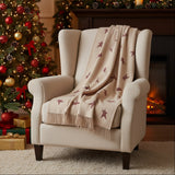 Primitive Burgundy Star Throw-Lange General Store