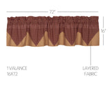 Primitive Patch Layered Lined Valance-Lange General Store
