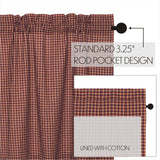 Primitive Patch Swag Curtains-Lange General Store