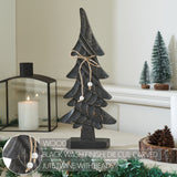 Primitive Pine Distressed Black Wooden Trees-Lange General Store