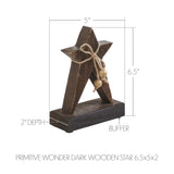 Primitive Wonder Dark Wooden Stars-Lange General Store