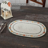 Pumpkin Bounty Braided Oval Placemat-Lange General Store