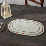 Pumpkin Bounty Braided Oval Placemat-Lange General Store