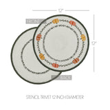 Pumpkin Bounty Braided Trivet 12"-Lange General Store