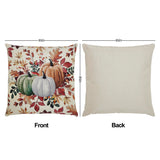 Pumpkins & Leaves Pillow Cover Set of 2
