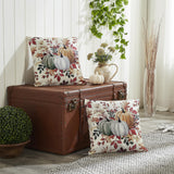 Pumpkins & Leaves Pillow Cover Set of 2