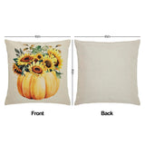 Pumpkins & Sunflowers Happy Fall Pillow Cover Set of 2