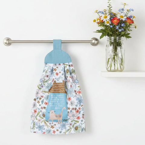 Perfect World Cat Home Hang-Up Kitchen Towel