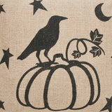 Raven Harvest Burlap Pillow-Lange General Store