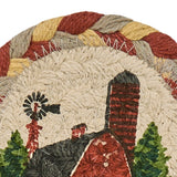 Red Barn Braided Coaster Set-Lange General Store
