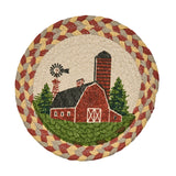 Red Barn Braided Trivet Set of 3-Lange General Store