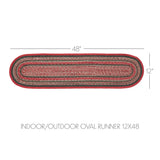 Red Forest Braided Table Runners