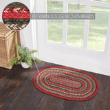 Red Forest Collection Braided Rugs