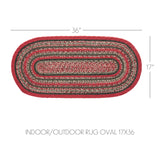 Red Forest Collection Braided Rugs