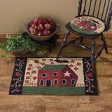 Red House Hooked Rug - Lange General Store