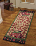 Red House Hooked Rug-Lange General Store