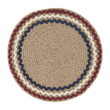 Red White Blue Ric Rac Braided Trivet 8"-Lange General Store