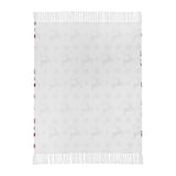 Reindeer Dash Red White Throw-Lange General Store