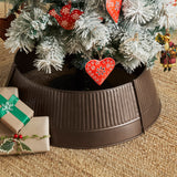 Ribbed Metal Tree Collar Bronze-Lange General Store