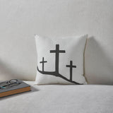 Risen 3 Crosses Pillow-Lange General Store