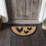 Down Home Rooster & Hens Door Mat-Lange General Store