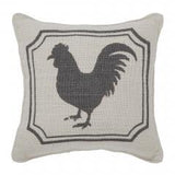 Rooster Silhouette Pillow 6x6-Lange General Store
