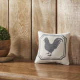 Rooster Silhouette Pillow 6x6-Lange General Store