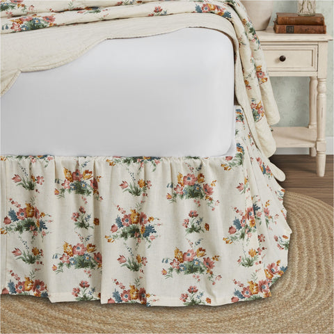 Roselynn Cottage Floral Bed Skirt-Lange General Store