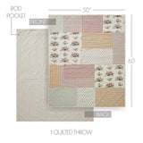 Roselynn Cottage Floral Patchwork Quilted Throw-Lange General Store